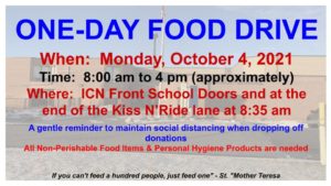 One Day Thanksgiving Food Drive